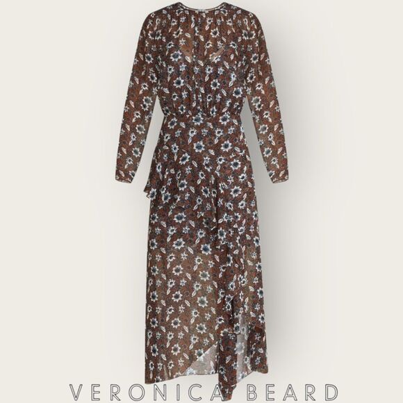 VERONICA BEARD **NWT** Sazan Floral Silk Dressing Clay Multi - Picture 10 of 10